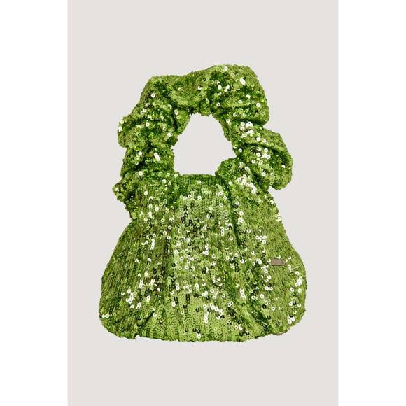 NEW IN THE MOOD FOR LOVE women's je t' amie soft bag in rayon vert - Picture 1 of 1